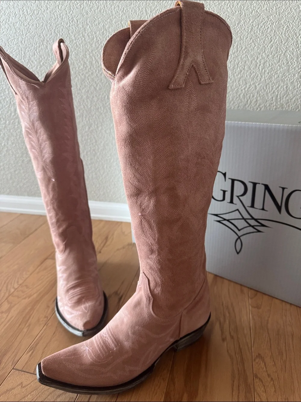Old Gringo Dusty Rose Over-the-Knee Suede Boots
